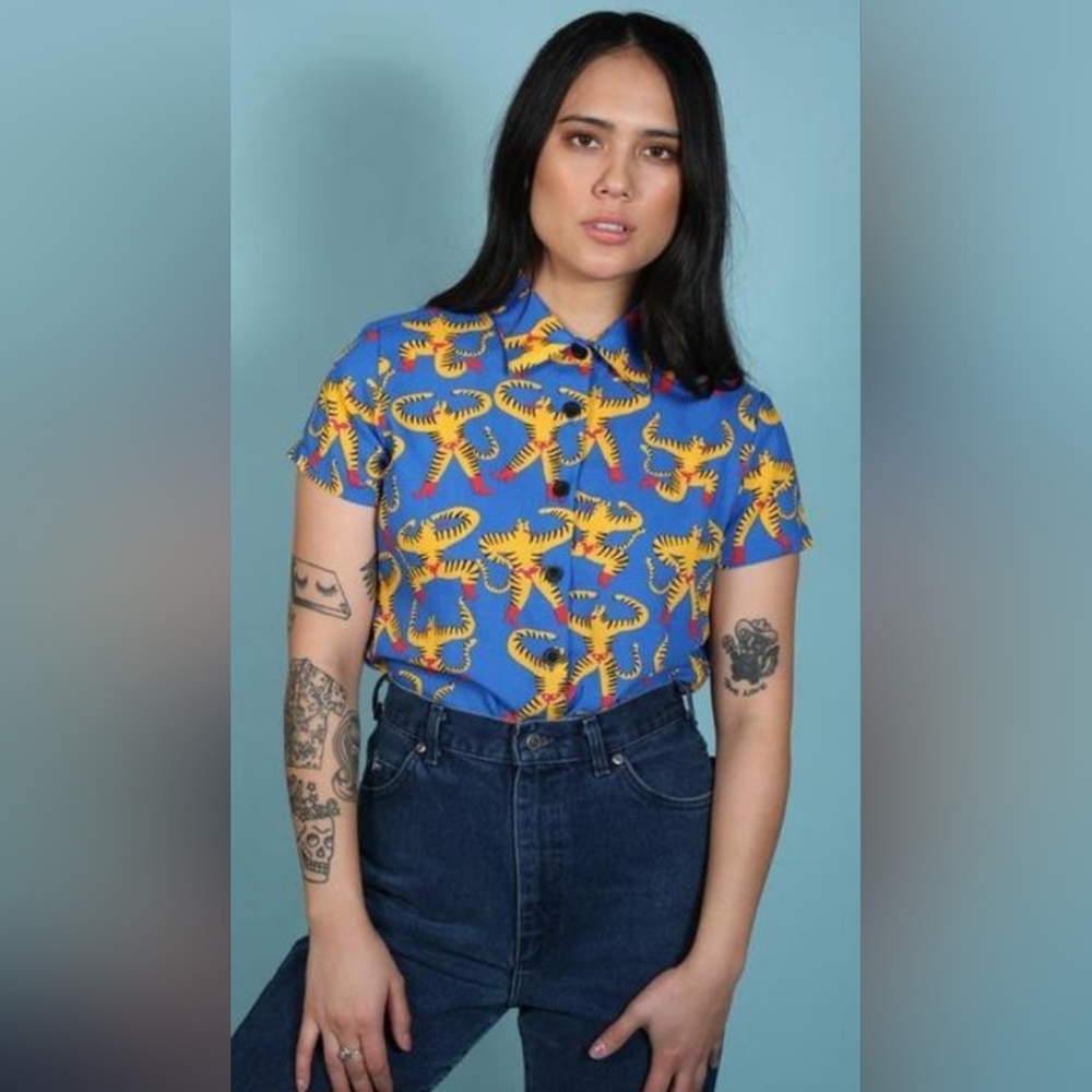 Nooworks Joyce Shirt Tigerman S NWOT